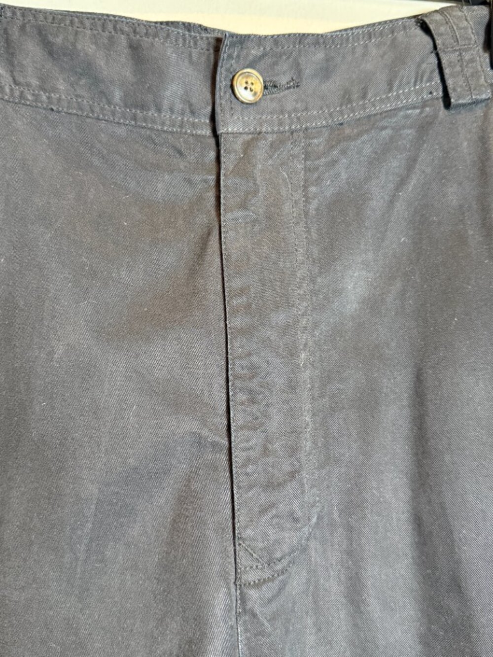 Vintage Tommy Bahama Flat Front Chino Shorts Men's 36 Black 9" Preppy Classic - Picture 4 of 9